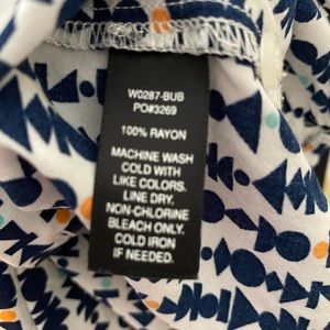 Betabrand Geometric Print Blouse/Top